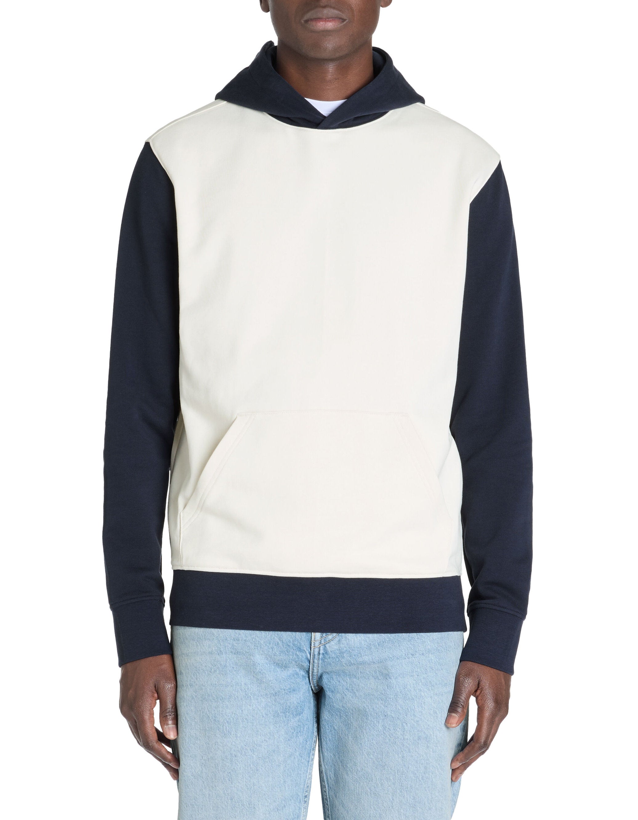 Celio_Navy Regular Hooded Sweatshirt 100% Cotton_LEBICLO_NAVY_02
