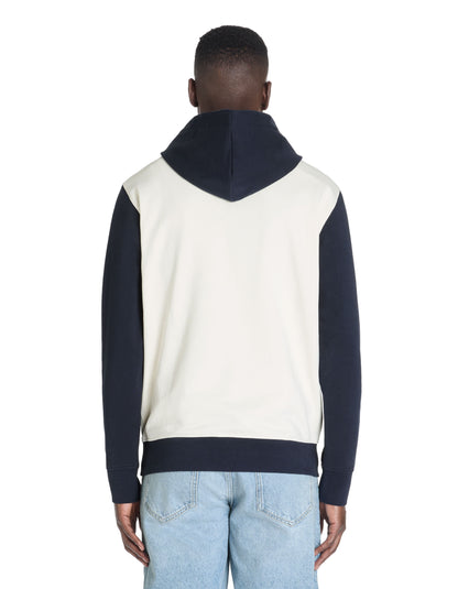Celio_Navy Regular Hooded Sweatshirt 100% Cotton_LEBICLO_NAVY_03