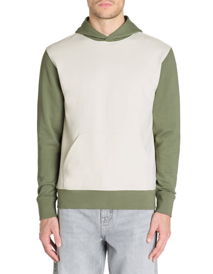 Celio_Green Regular Hooded Sweatshirt 100% Cotton_LEBICLO_SAUGE_02