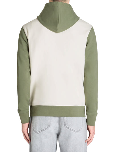 Celio_Green Regular Hooded Sweatshirt 100% Cotton_LEBICLO_SAUGE_03