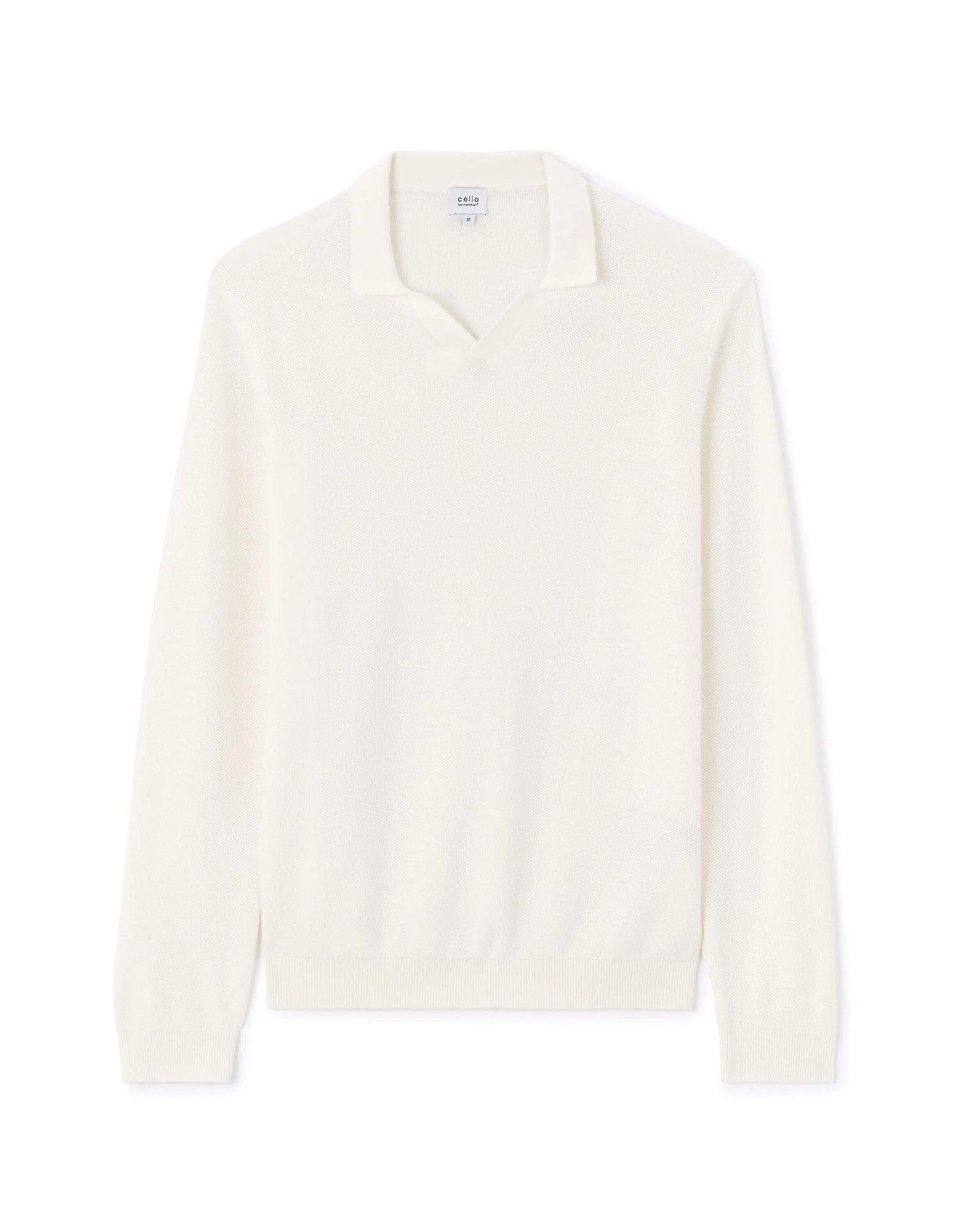 Celio_Ecru_100% Cotton Shark Neck Sweater_LEBIREQUIN_ECRU_05