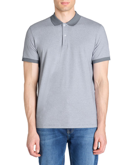 Celio_Blue Regular Polo 100% Cotton_LECHECK_BLUE STONE_02