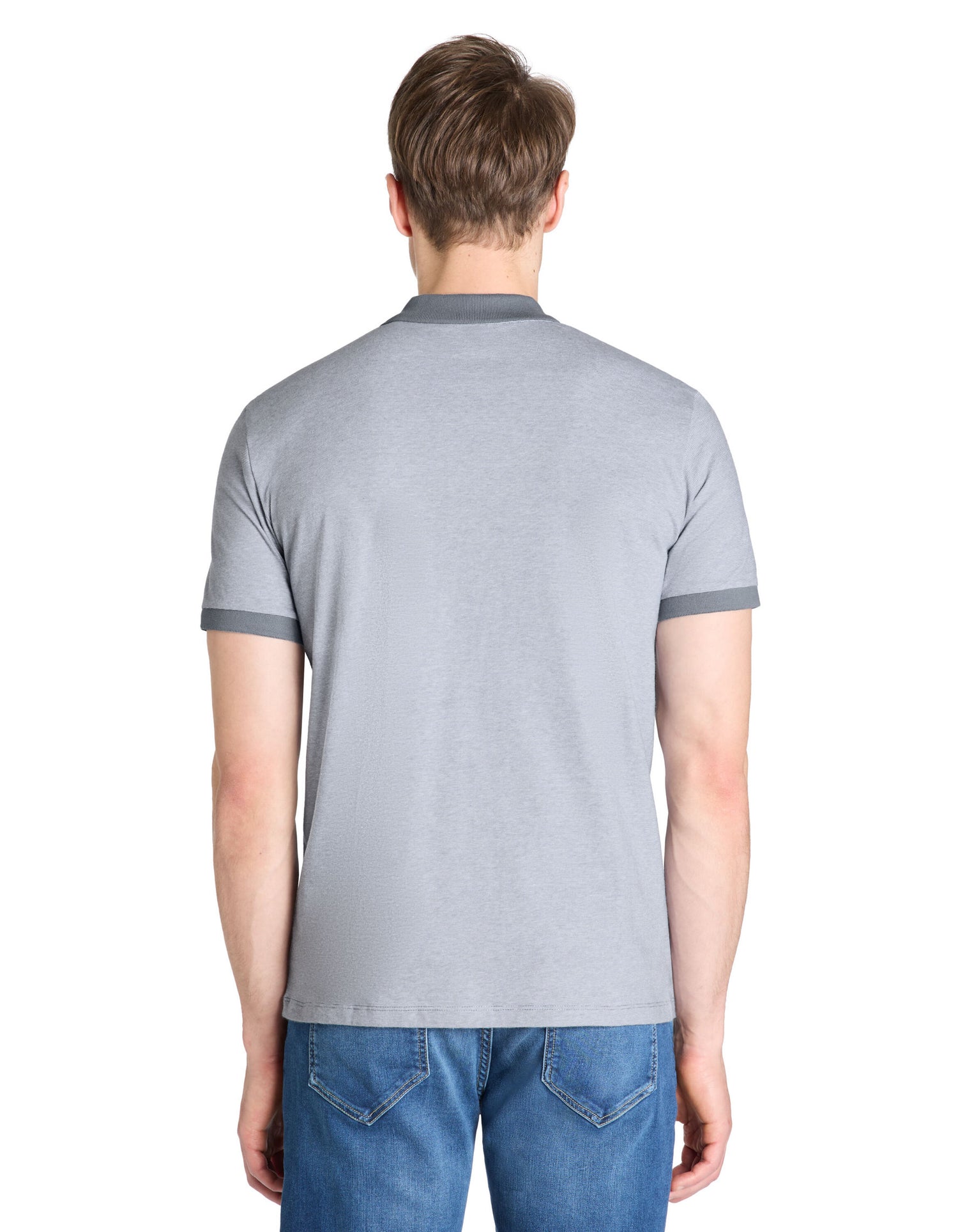 Celio_Blue Regular Polo 100% Cotton_LECHECK_BLUE STONE_03
