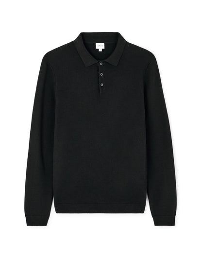 Celio_Polo Shirt with Polo Collar 100% Cotton - Black_LECOMB_BLACK_03