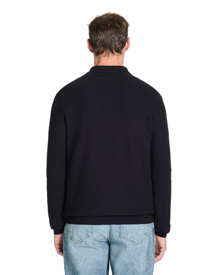 Celio_Polo Shirt with Polo Collar 100% Cotton - Black_LECOMB_BLACK_04