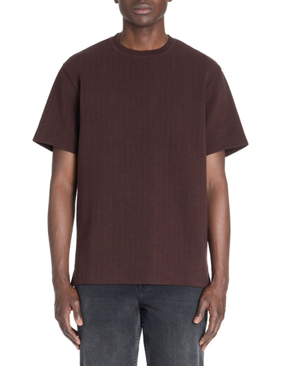 Celio_Brown Oversized T-Shirt Round Neck 100% Cotton_LEGACHE_BROWN_02