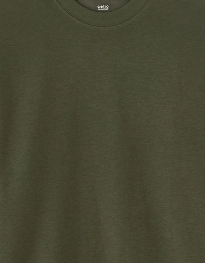 Celio_Deep Kaki_Oversized Long-Sleeved T-Shirt_LEHEML_DEEP KAKI_02