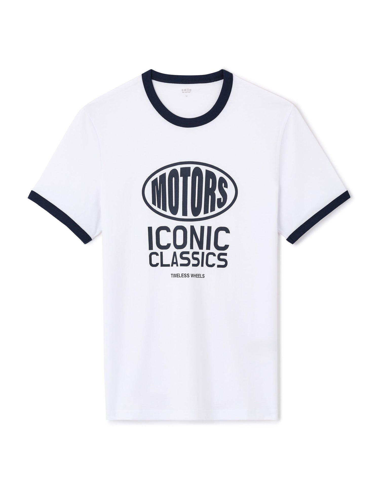 Celio_White Straight T-Shirt Round Neck 100% Cotton_LEICO_OPTICAL WHITE_04