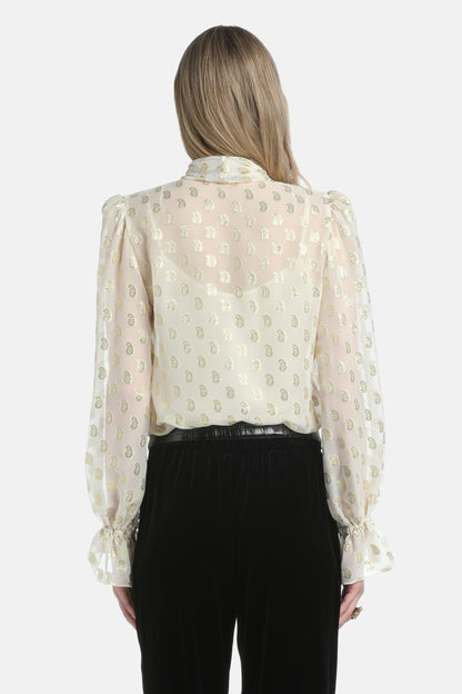 Luisa Spagnoli_Var Panna Oro_Lenticchia - Silk Blouse_LENTICCHIA_3916_02