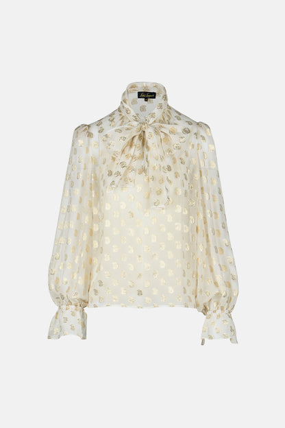 Luisa Spagnoli_Var Panna Oro_Lenticchia - Silk Blouse_LENTICCHIA_3916_05