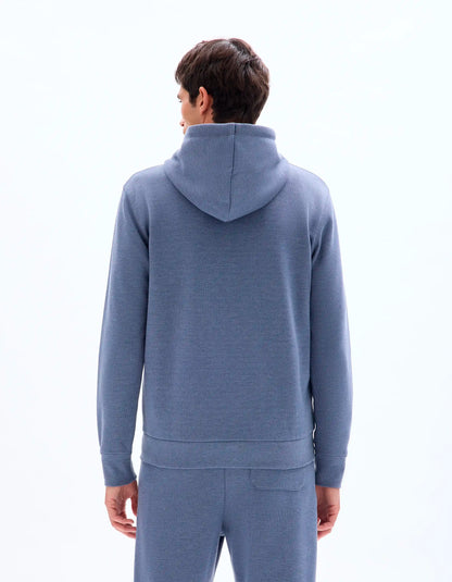 Celio_Heather Grey Blue_Regular-Fit Zip-Up Pique Hoodie_LEPIQUET_HEATHER GREY BLUE_03