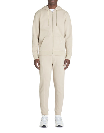 Celio_Sand_Regular Cotton Blend Zip-Up Hoodie_LEPIQUET_SAND_02