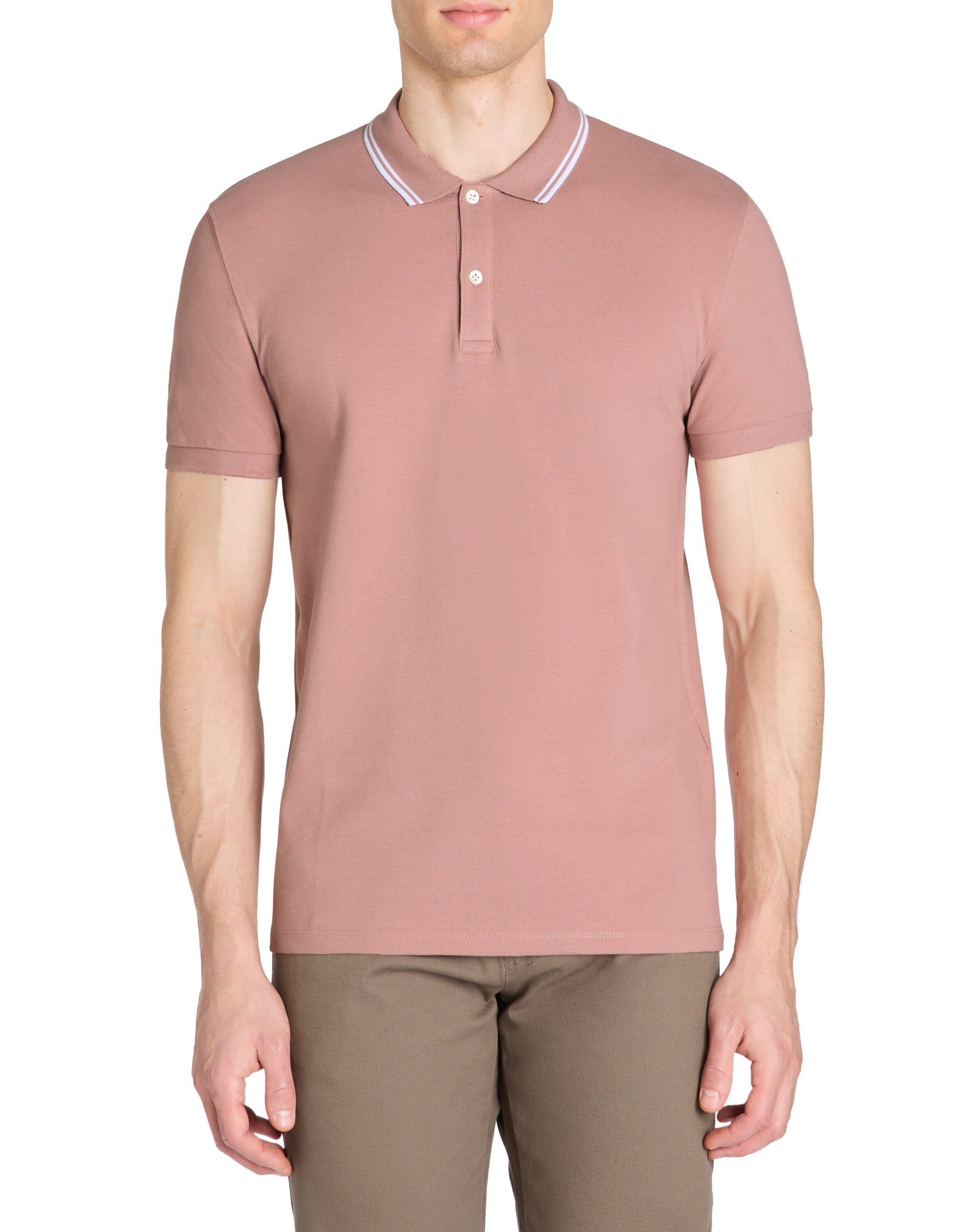 Celio_Pink Polo Slim Coton Stretch_LEPRIME_ROSE_01