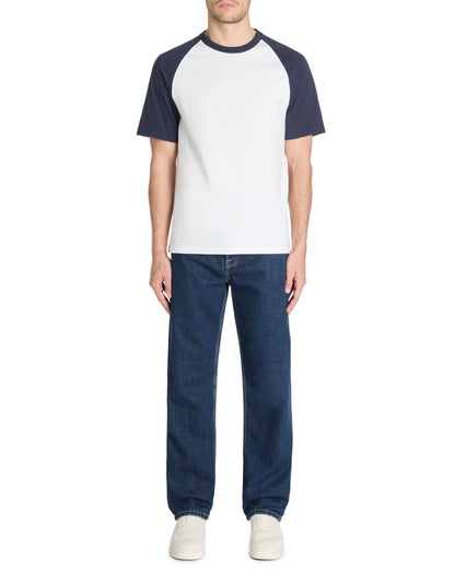 Celio_Navy 100% Cotton Round-Neck Boxy T-Shirt_LERAGA_NAVY_01