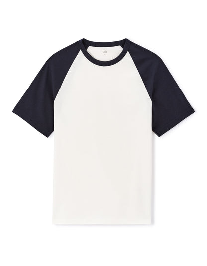 Celio_Navy 100% Cotton Round-Neck Boxy T-Shirt_LERAGA_NAVY_04