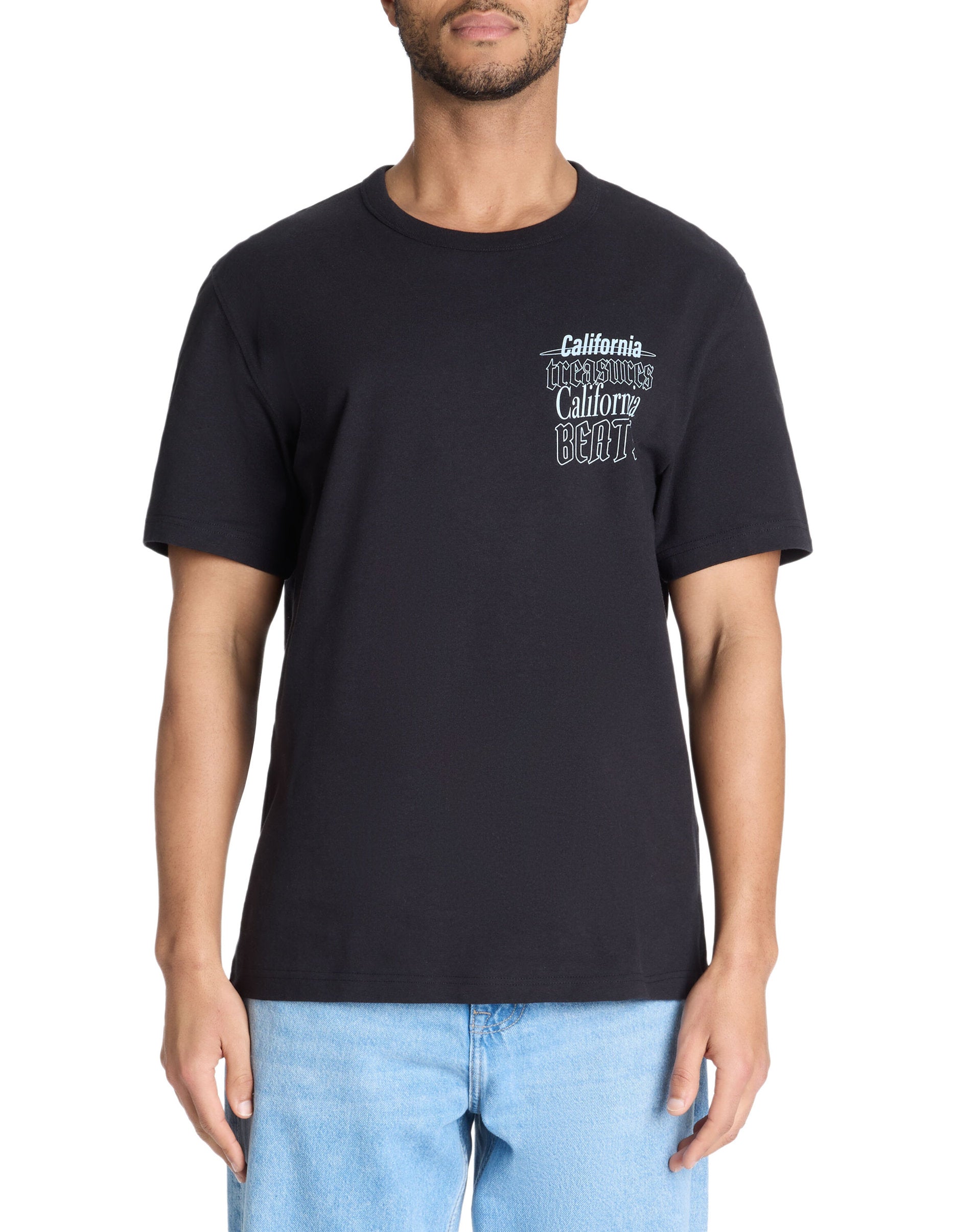 Celio_Black 100% Cotton Round-Neck Boxy T-Shirt_LETYPO_BLACK_02