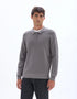 Celio_Grey_Embossed Zipped Polo Collar Sweater - Gray_LEVIATAN_MID GREY_01