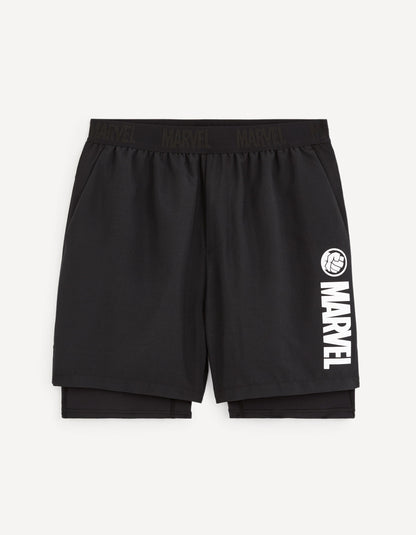 Marvel Active - Captain America Shorts_LGOMARVSH_BLACK_01