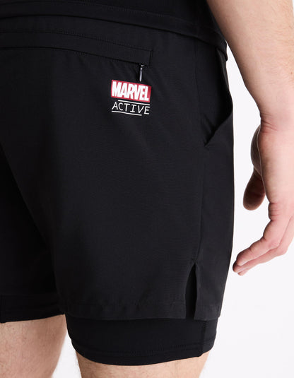 Marvel Active - Captain America Shorts_LGOMARVSH_BLACK_06