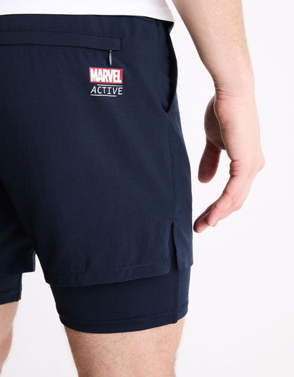 Marvel Active - Captain America Shorts_LGOMARVSH_NAVY_06