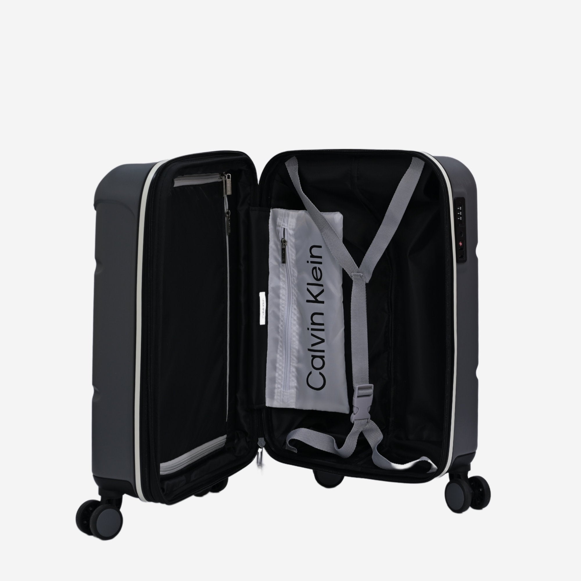 Calvin Klein Charcoal Grey Cabin Luggage_LH118CP4_CHA_04