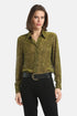 Luisa Spagnoli_Verde Militare_Linaria - Polka-Dot Textured Shirt_LINARIA_1717_01
