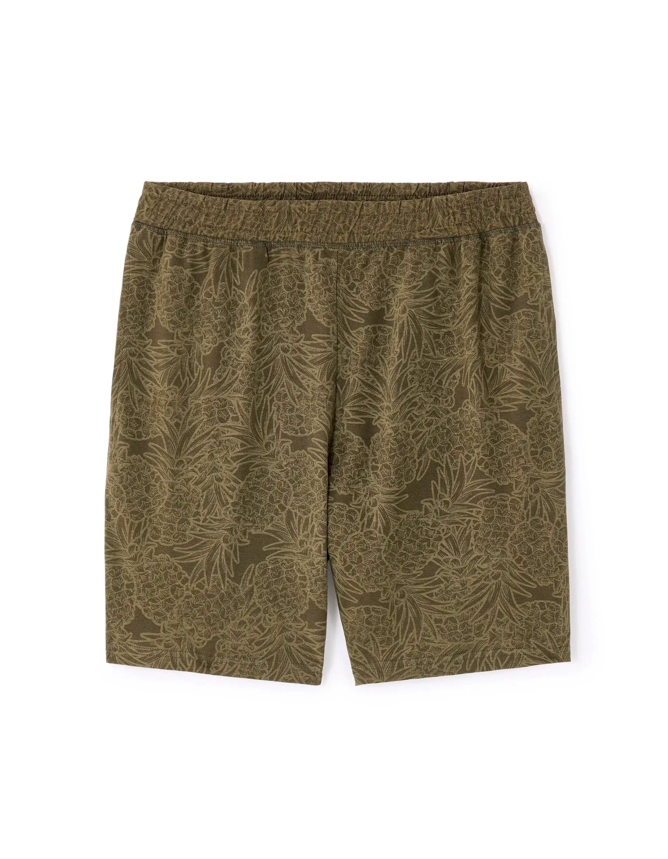 Celio_Khaki_100% Cotton Short Pajamas Pineapple Pattern_LIPYANANAS_KHAKI_03