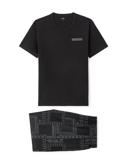 Celio_Black_100% Cotton Pajama Shorts_LIPYCHILL_BLACK_06