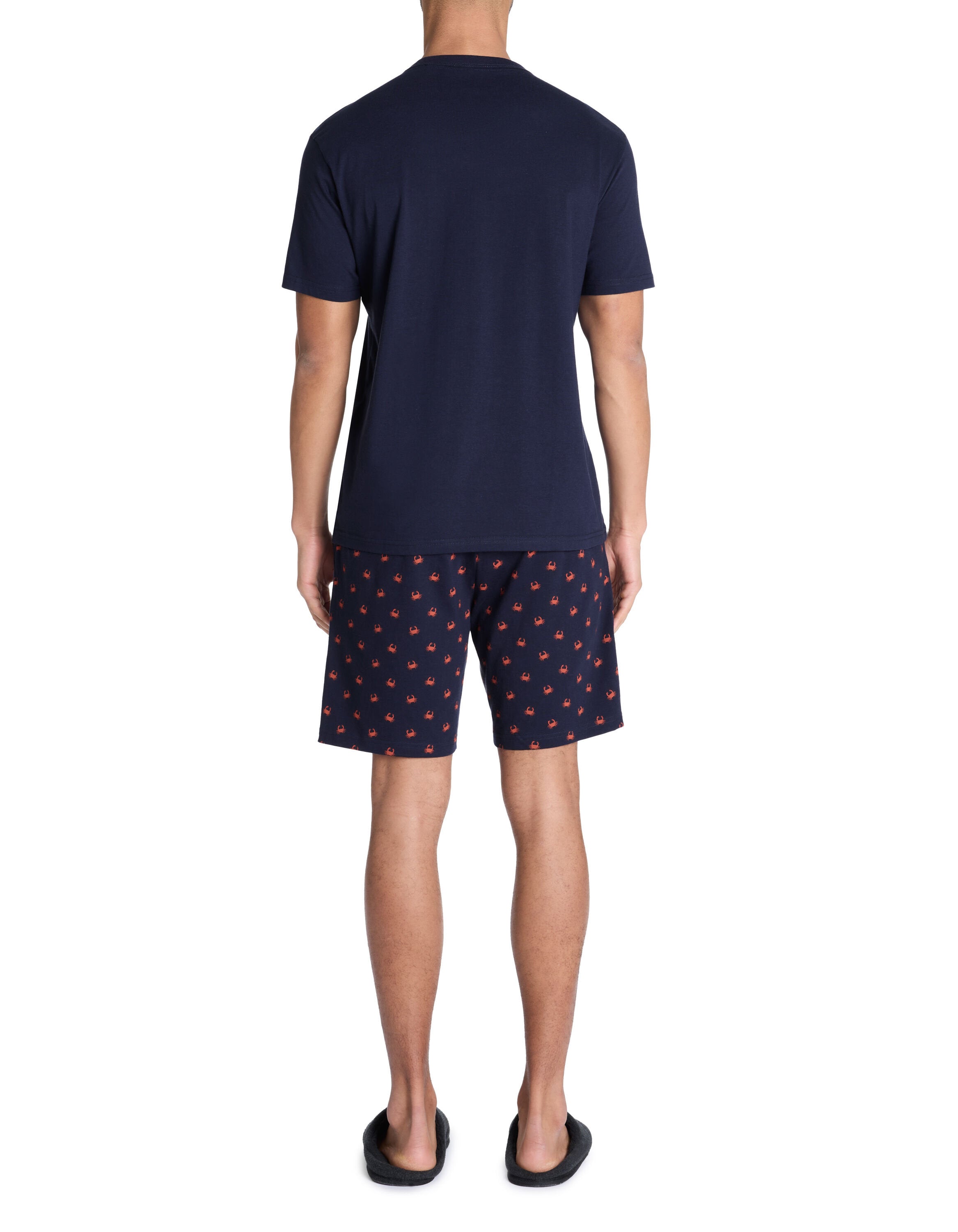 Celio_Navy 100% Cotton Short Pajamas_LIPYCRABE_NAVY_02