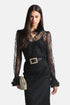 Luisa Spagnoli Nero Women Liquorosa - Elegant Chantilly Lace Shirt SKU: LIQUOROSA_0101 Image 01