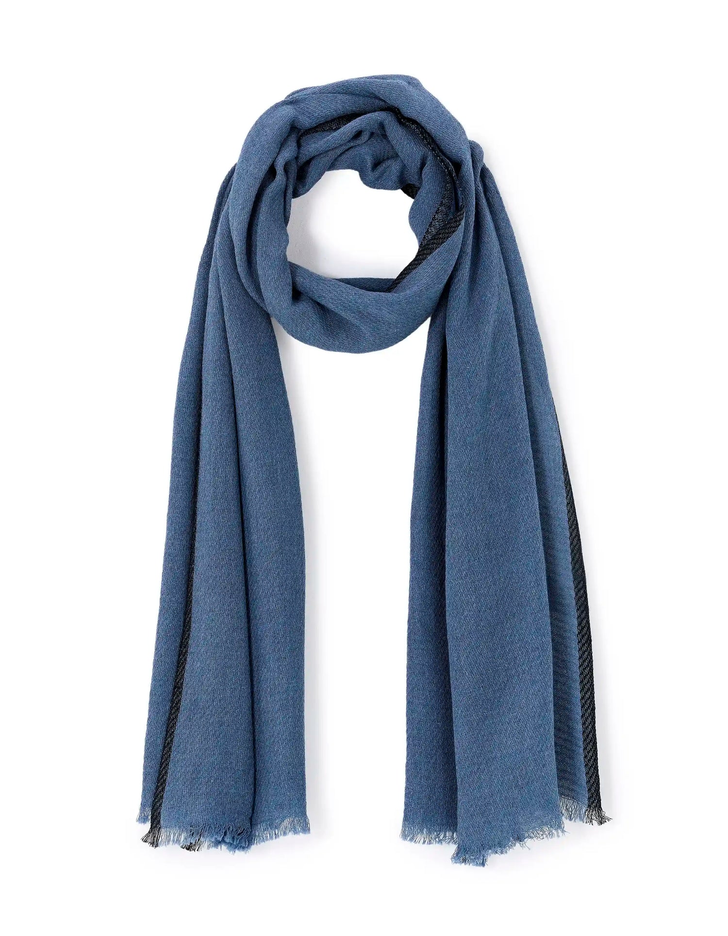 Celio_Navy_100% Cotton Scarf_LISCASOLID_NAVY_01