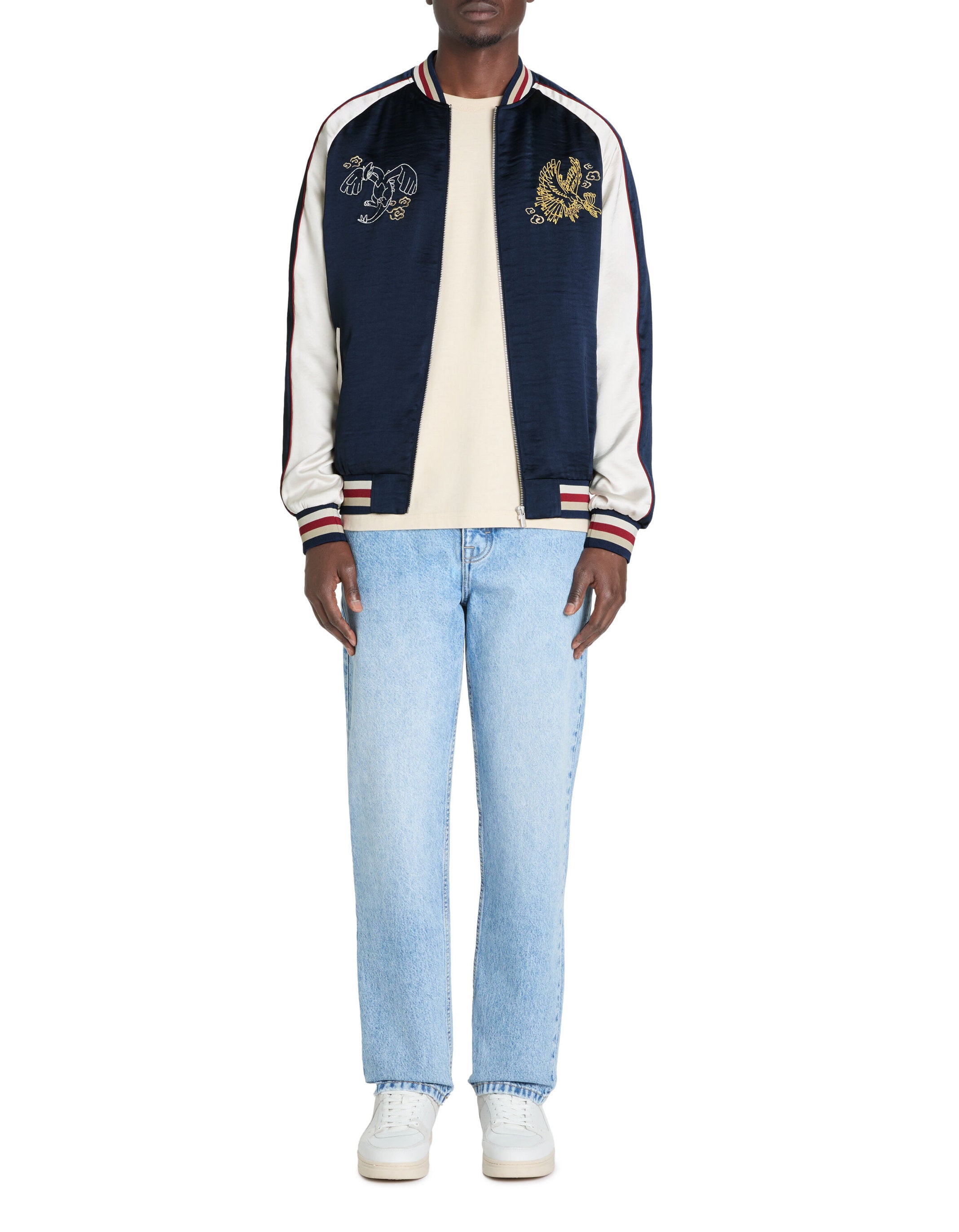 Celio_PokŽmon Lugia &amp; Ho-Oh Embroidered Jacket_LJUPIK_BLUE_02
