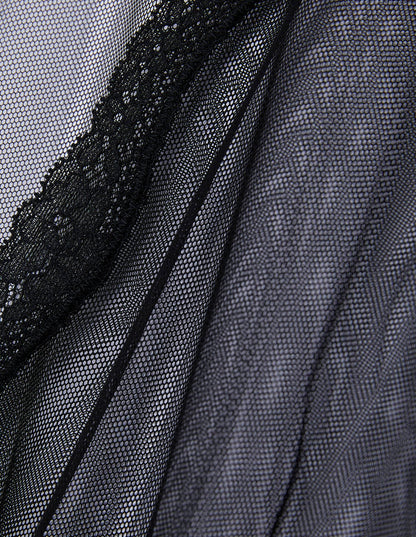 Yamamay_Amelie Short Kimono in Transparent Net with Lace Flounce_LKID181001_072_07