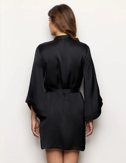 Yamamay_Black_Short Viscose Satin Kimono Ð Satin Dream_LKID183001_072_03