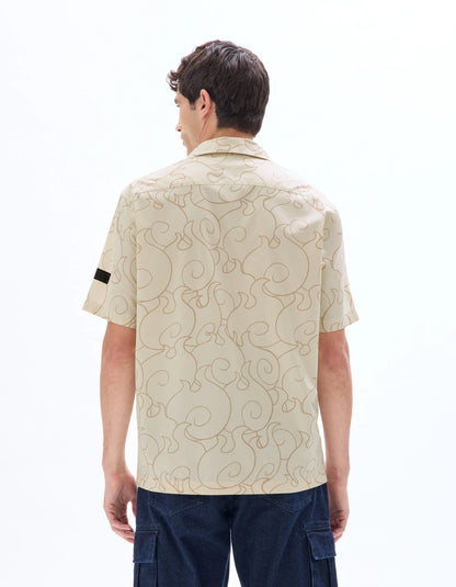 Celio_Light Beige_One Piece Oversized Shirt_LLAONE1_LIGHT BEIGE_03