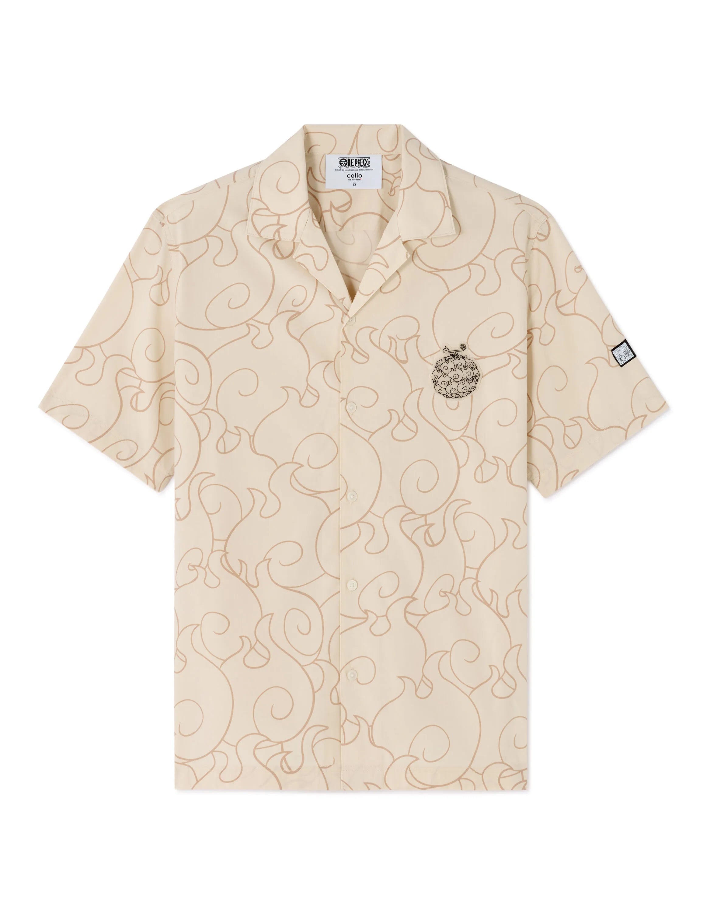 Celio_Light Beige_One Piece Oversized Shirt_LLAONE1_LIGHT BEIGE_07