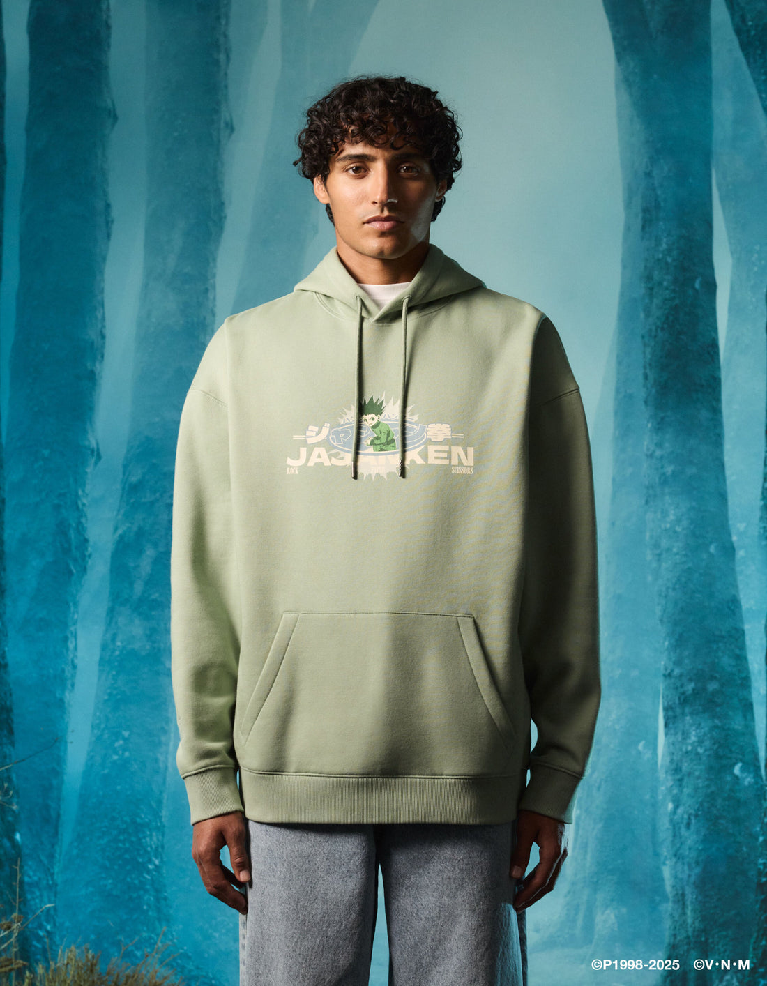 Celio_Hunter X Hunter Green Sweatshirt_LLEHXHSW_GREEN_01