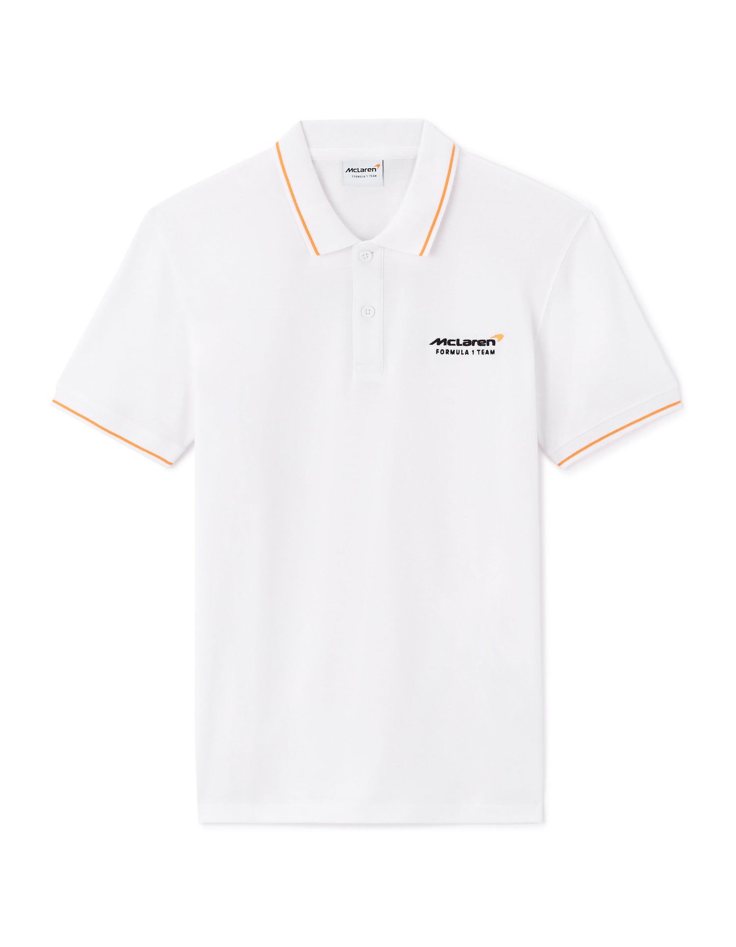 Celio_Mclaren Formula 1 Team White Polo Shirt_LLELARENP2_OPTICAL WHITE_05