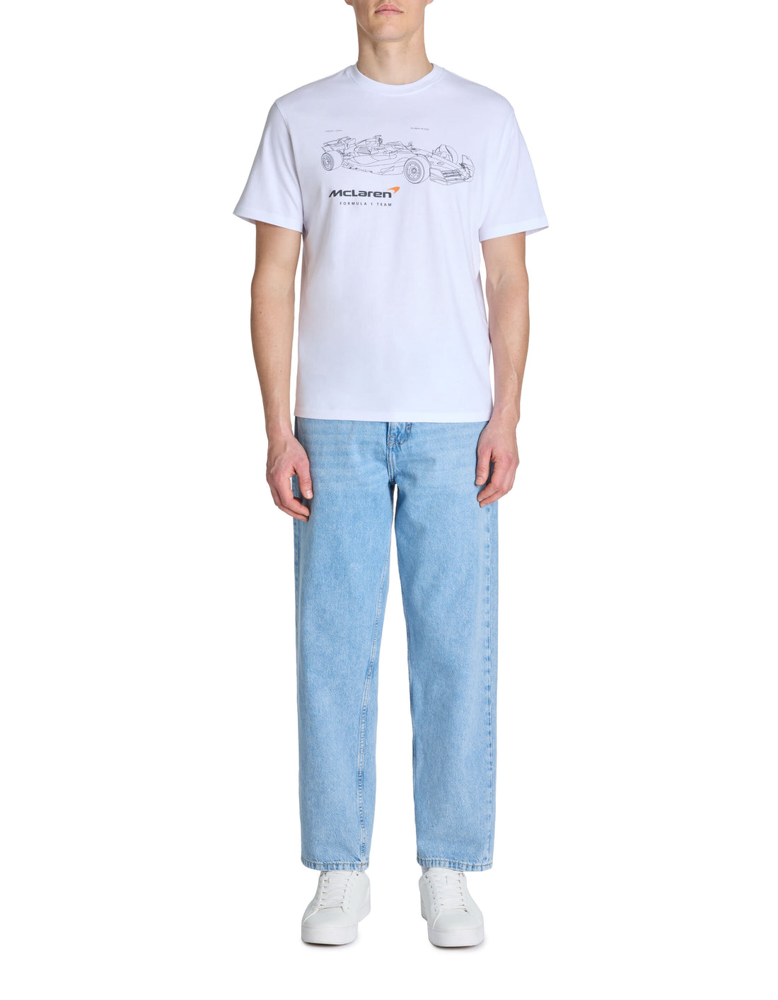 Celio_Mclaren Formula 1 Team White T-Shirt_LLELAREN_OPTICAL WHITE_01