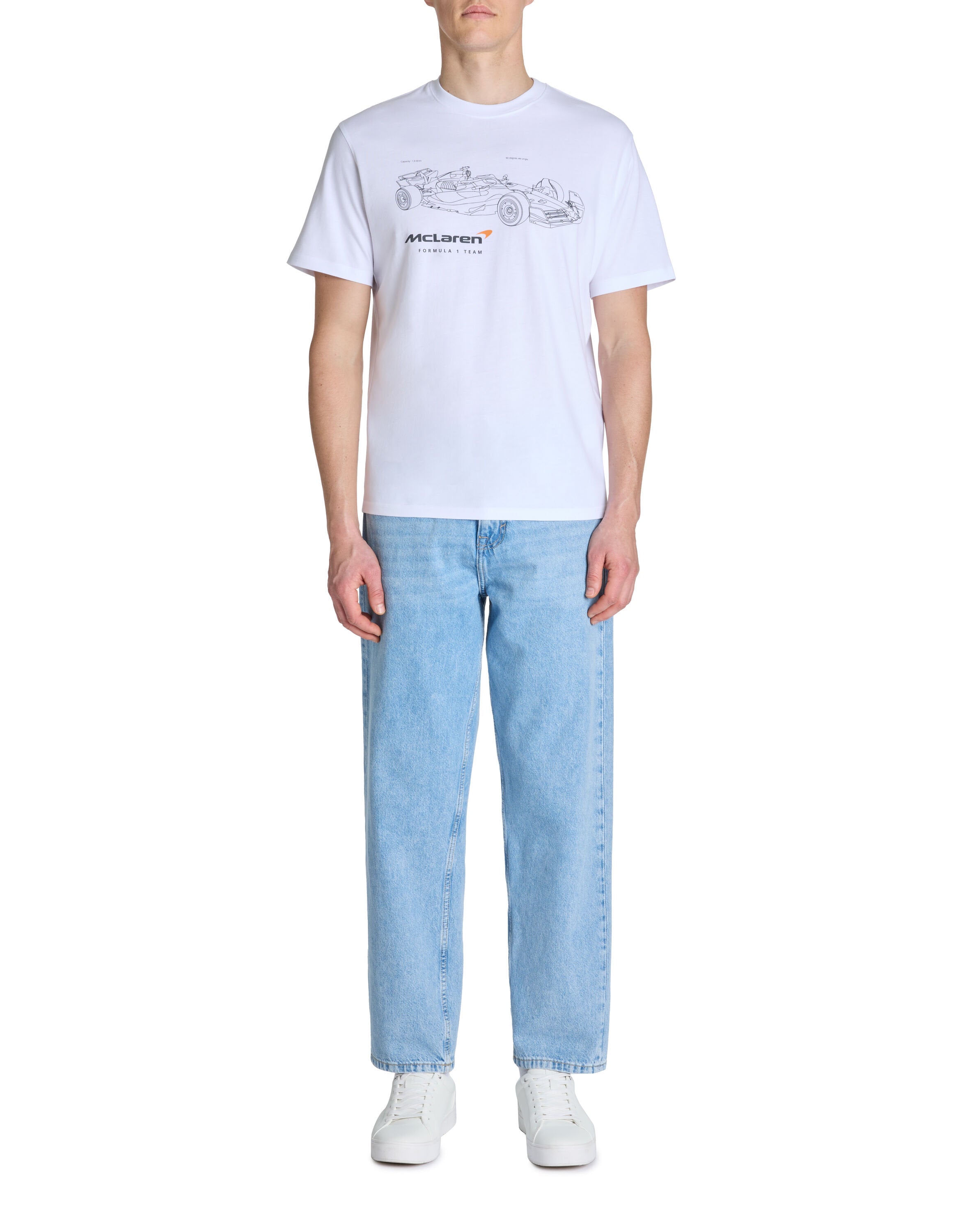 Celio_Mclaren Formula 1 Team White T-Shirt_LLELAREN_OPTICAL WHITE_01