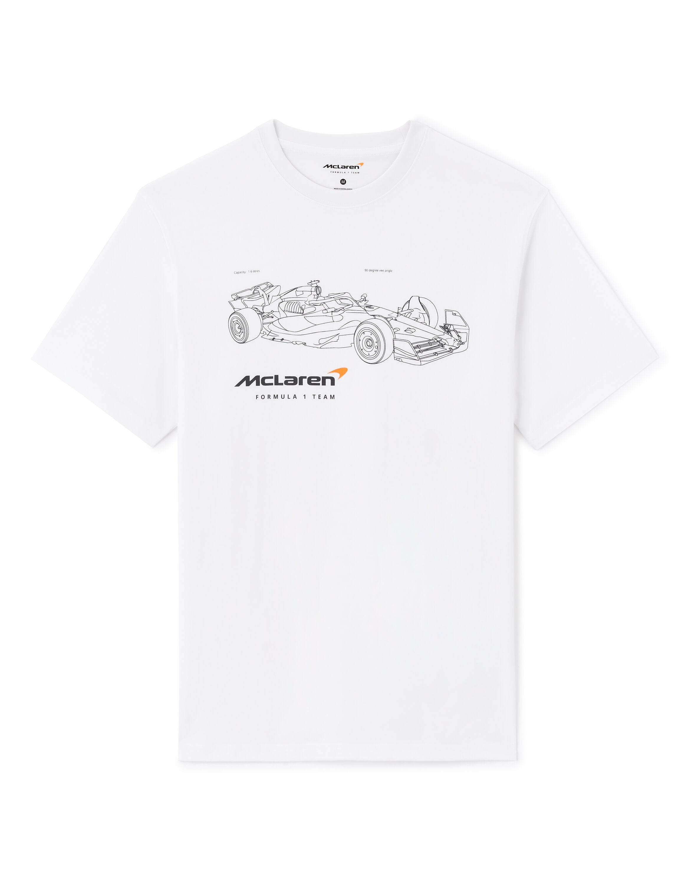 Celio_Mclaren Formula 1 Team White T-Shirt_LLELAREN_OPTICAL WHITE_05