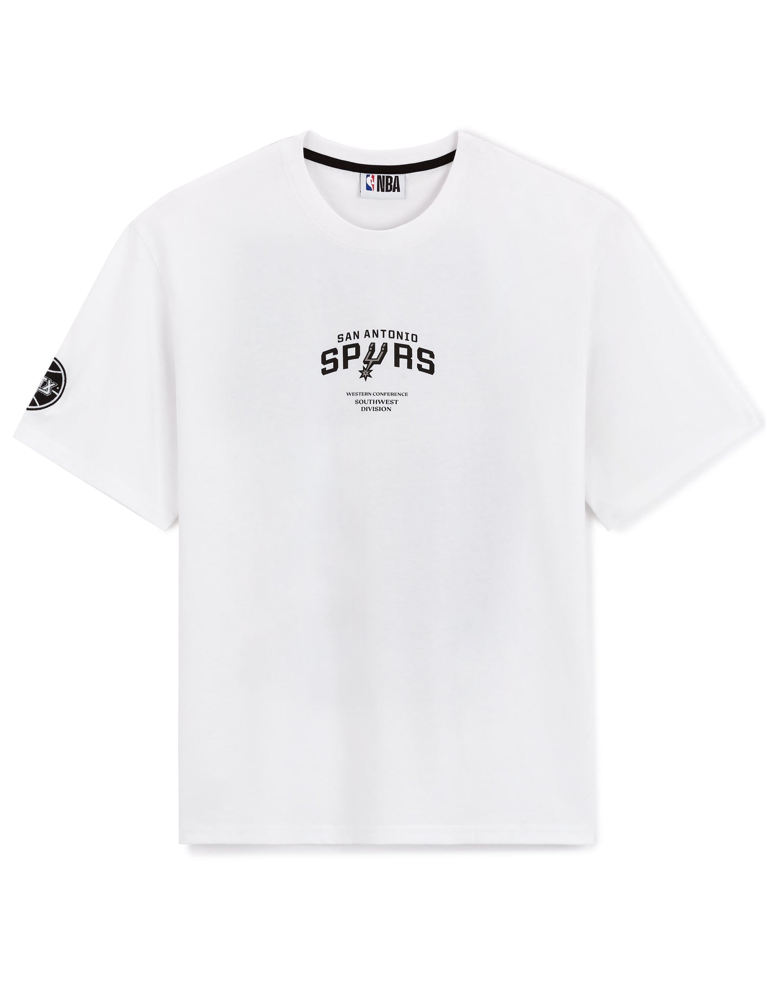 Celio_NBA San Antonio Spurs White T-Shirt_LLENBA_OPTICAL WHITE_01
