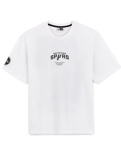 Celio_NBA San Antonio Spurs White T-Shirt_LLENBA_OPTICAL WHITE_01