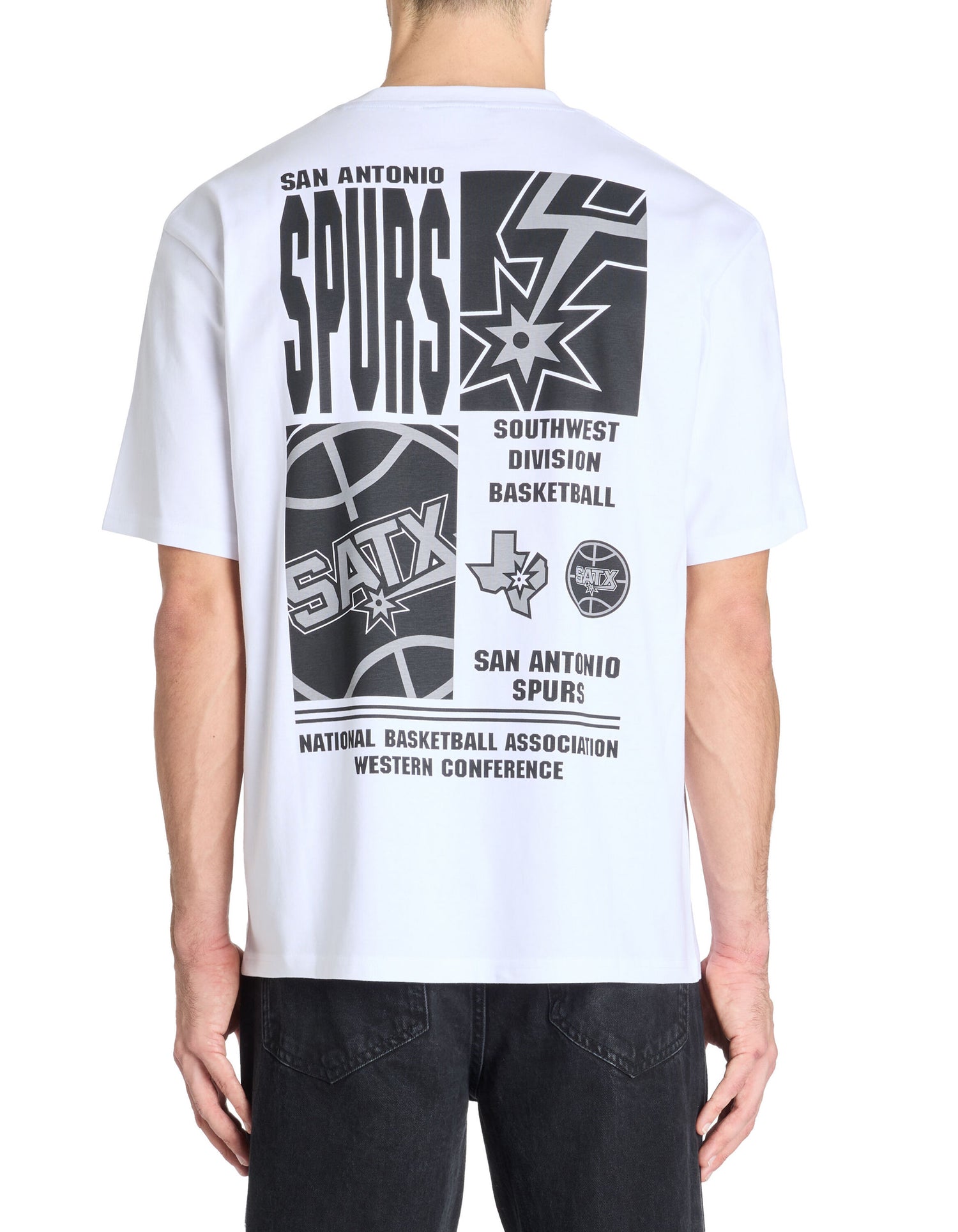 Celio_NBA San Antonio Spurs White T-Shirt_LLENBA_OPTICAL WHITE_04