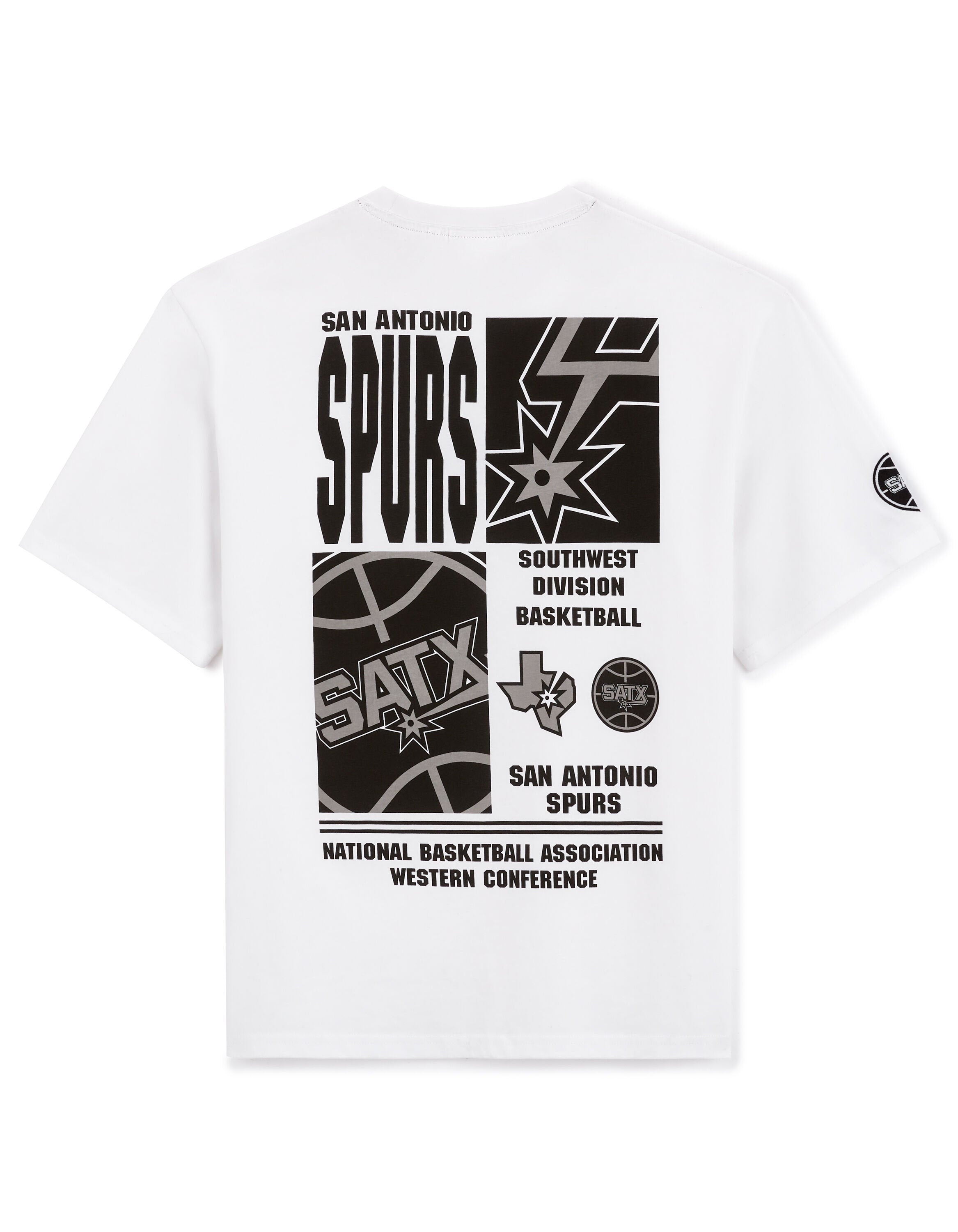 Celio_NBA San Antonio Spurs White T-Shirt_LLENBA_OPTICAL WHITE_05