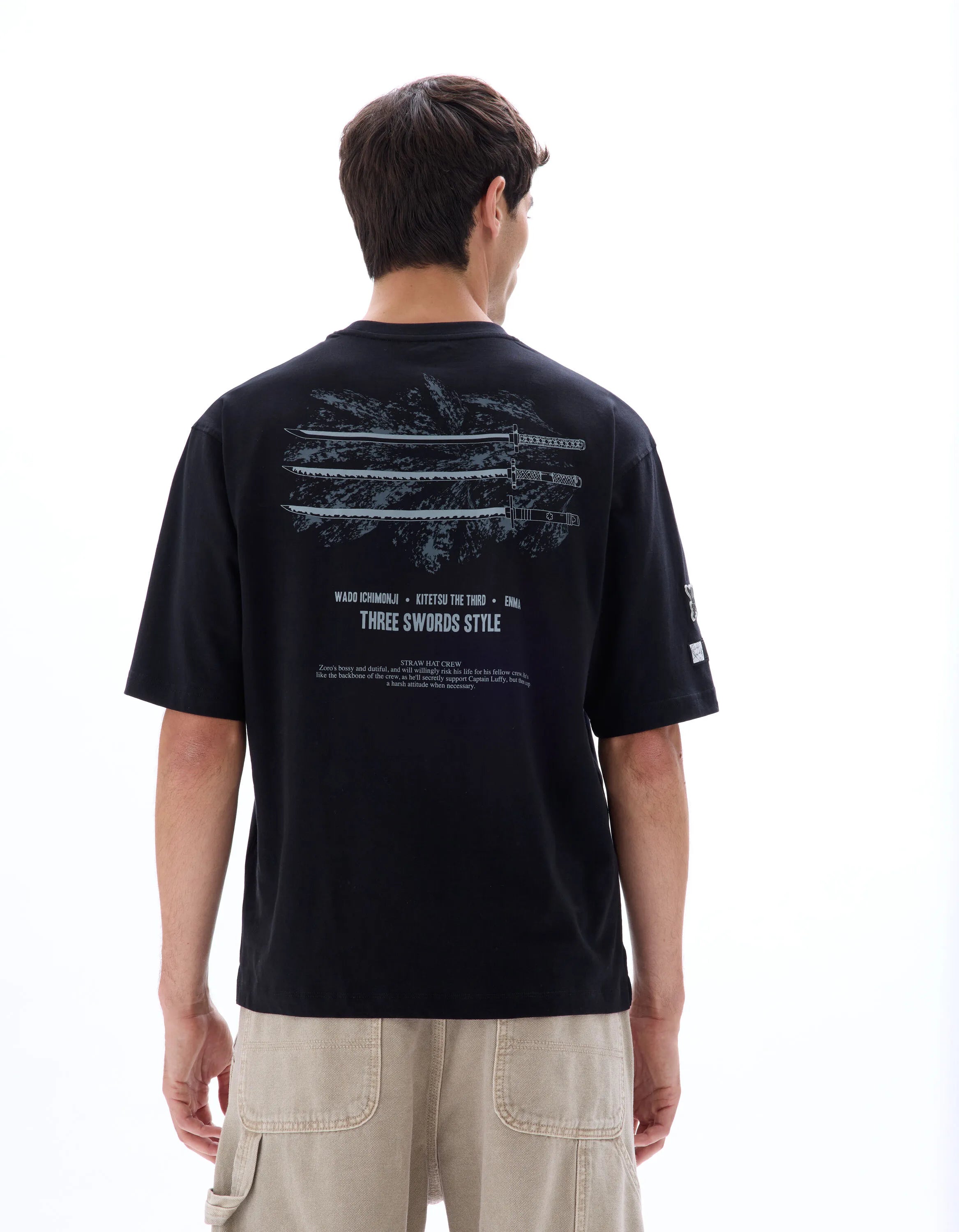 Celio_Black_One Piece Oversized T-Shirt_LLEONE_BLACK_01