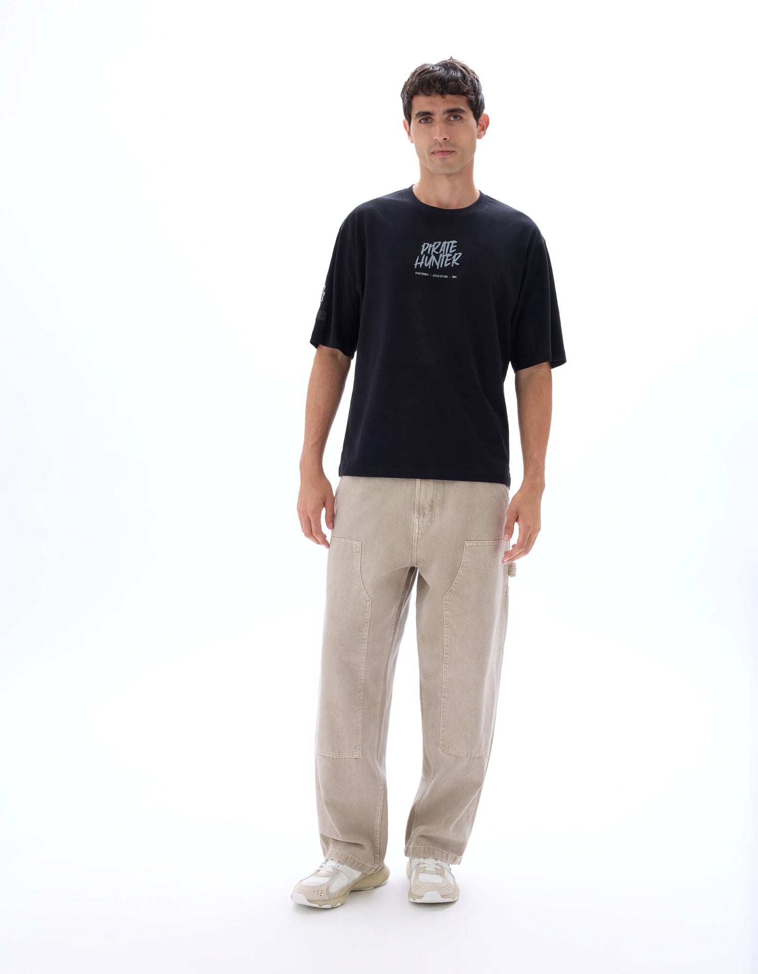 Celio_Black_One Piece Oversized T-Shirt_LLEONE_BLACK_02