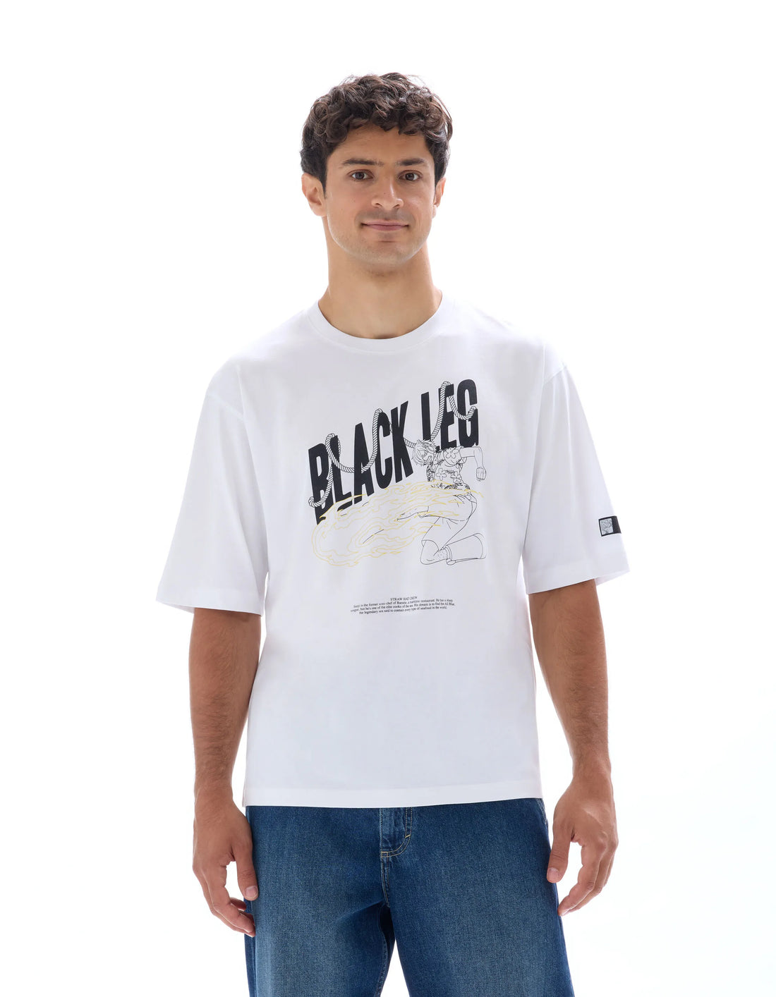 Celio_Blanc_One Piece White Oversized T-Shirt_LLEONE_BLANC_01