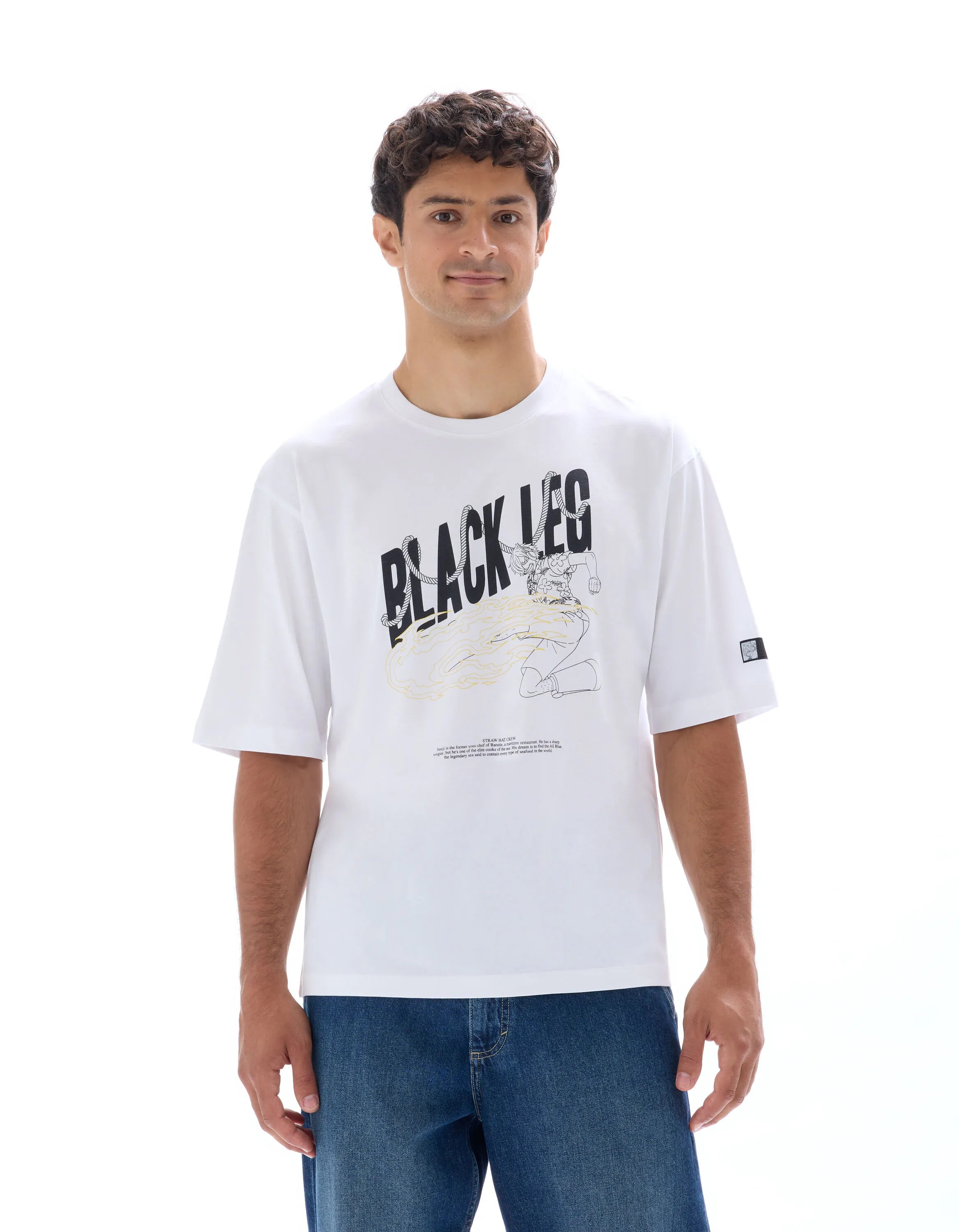Celio_Blanc_One Piece White Oversized T-Shirt_LLEONE_BLANC_01