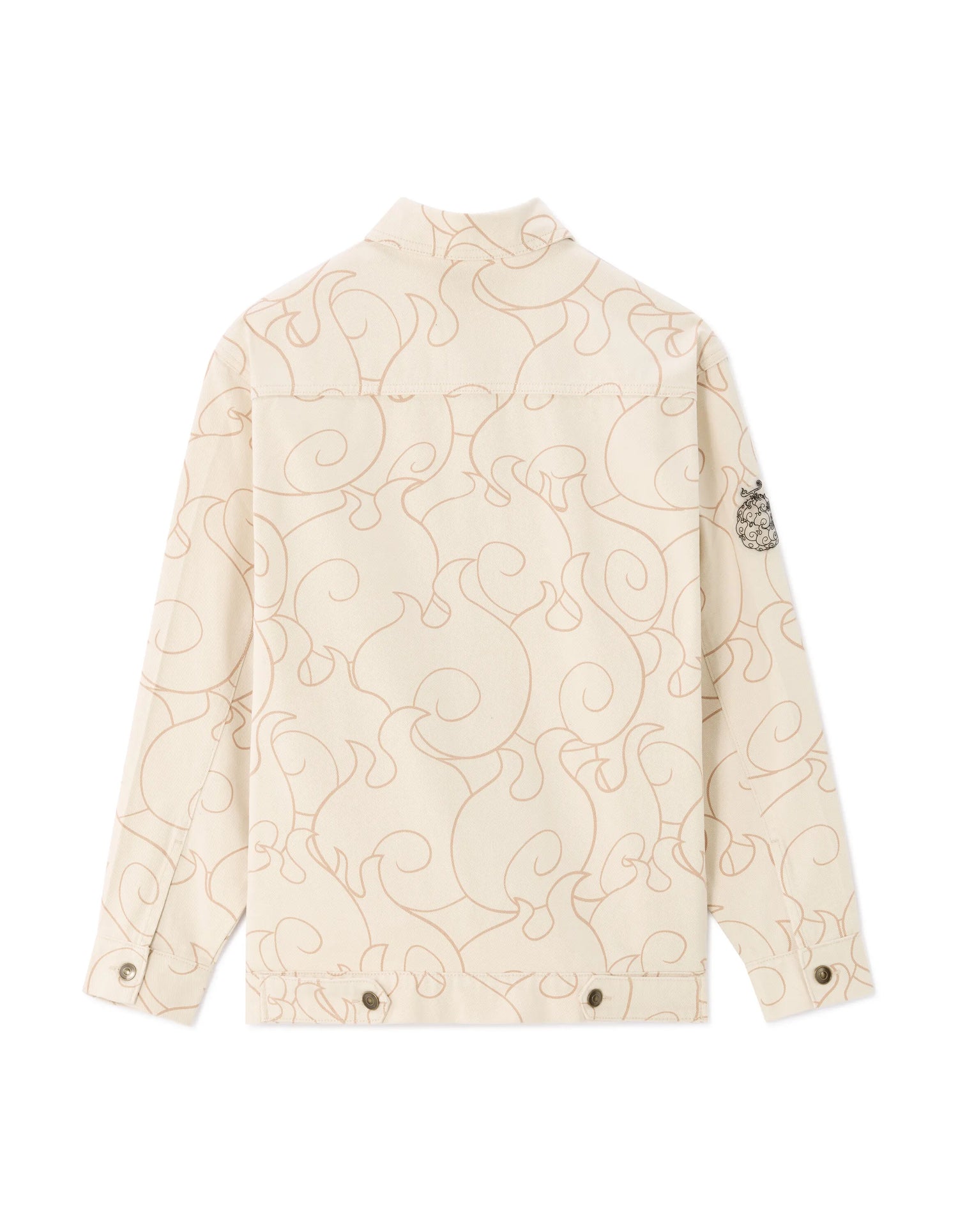 Celio_Light Beige_One Piece Oversized Denim Jacket_LLUONE_LIGHT BEIGE_05